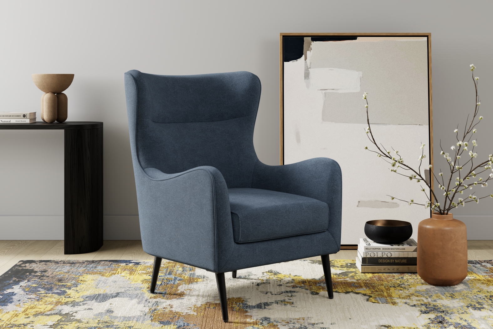 Windsor Park II Blue Accent Chair - Thumbnail - Image 3