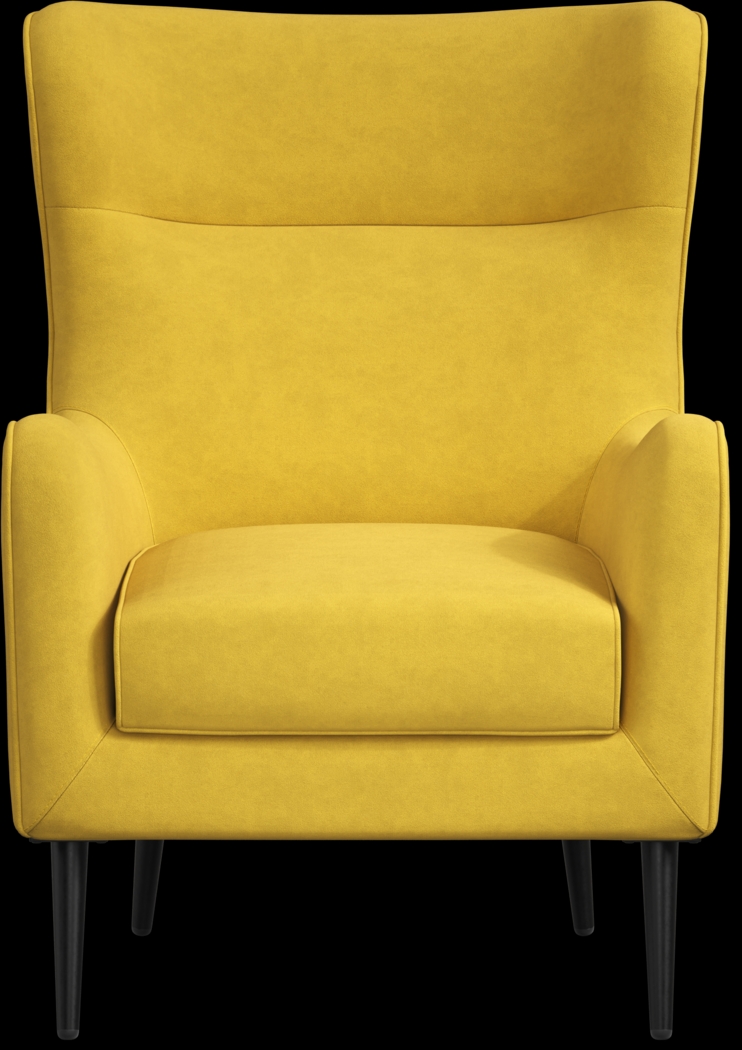 Windsor Park II Yellow Accent Chair - Thumbnail - Image 2