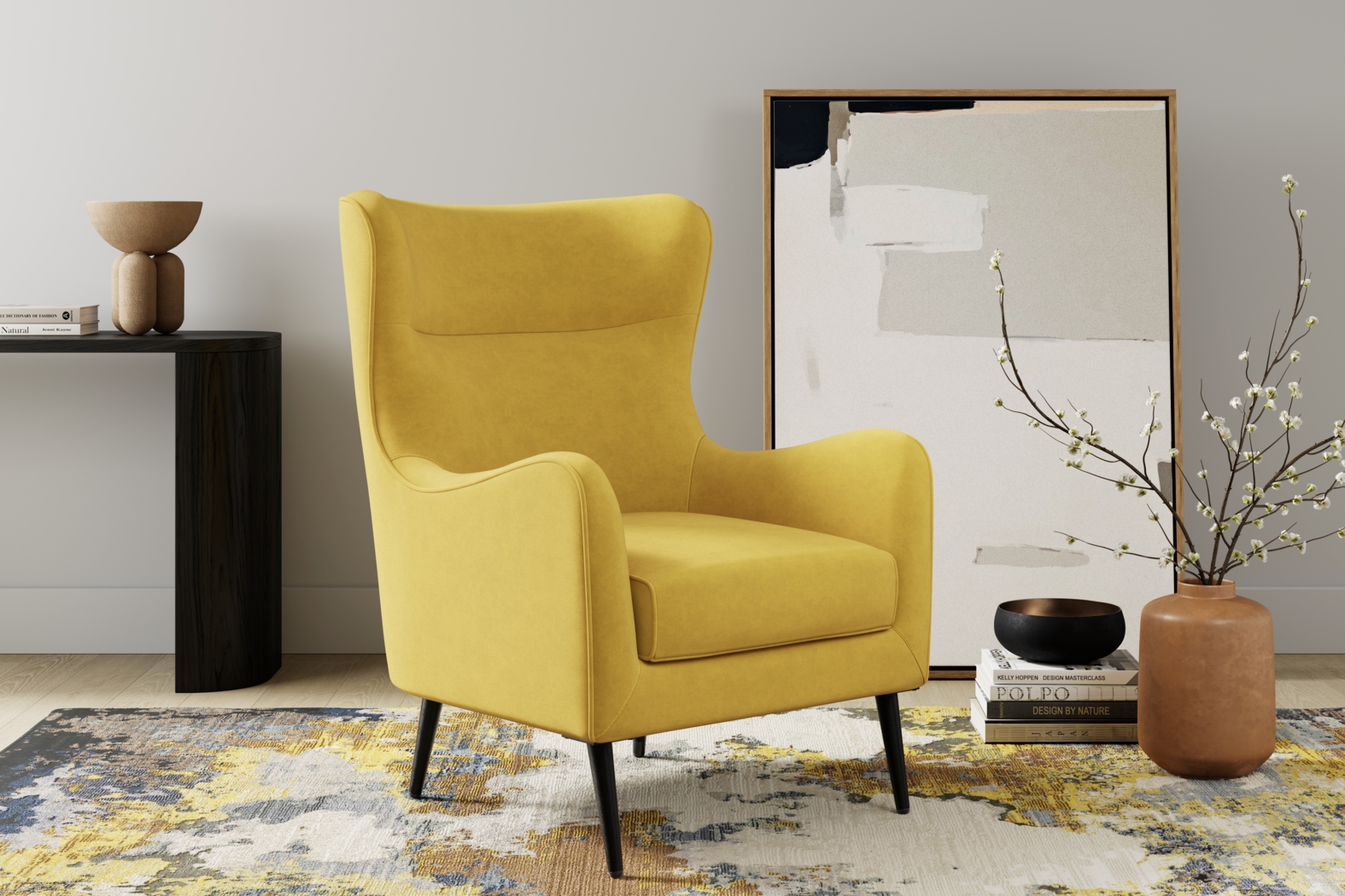 Windsor Park II Yellow Accent Chair - Thumbnail - Image 3