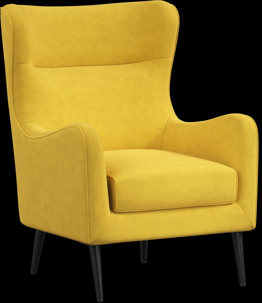 Windsor Park II Yellow Accent Chair - Thumbnail - Image 1