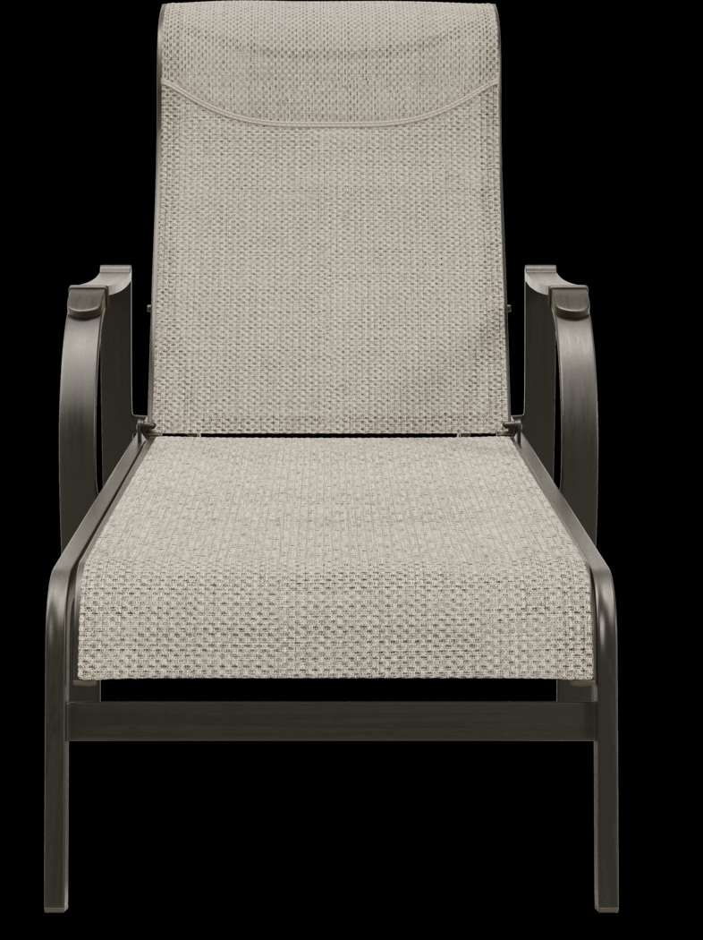 Windy Isle Bronze Outdoor Chaise - Thumbnail - Image 2