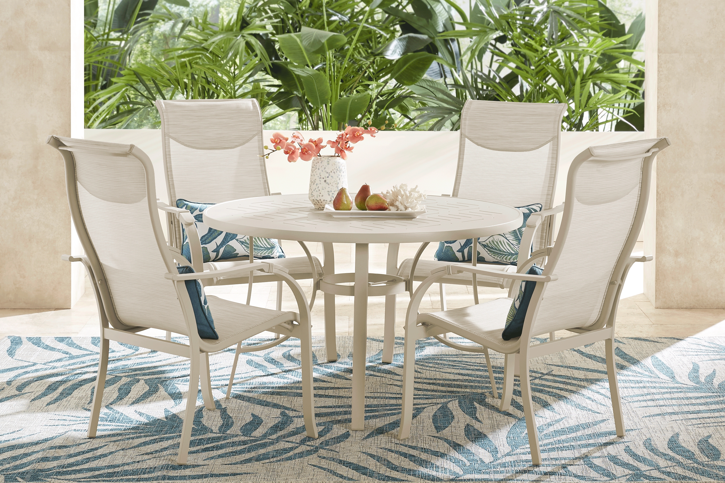 Windy Isle Sand 48 in. Round Outdoor Dining Table - Thumbnail - Image 2