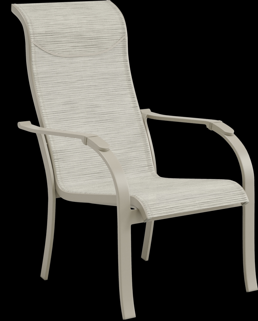 Windy Isle Sand 5 Pc 48 in. Round Outdoor Dining Set with Swivel Rockers - Thumbnail - Image 8