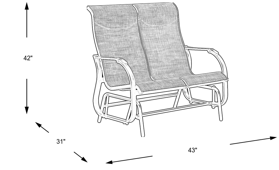 Dimension Image. Please refer to the Dimension Tab on this page for dimension details.