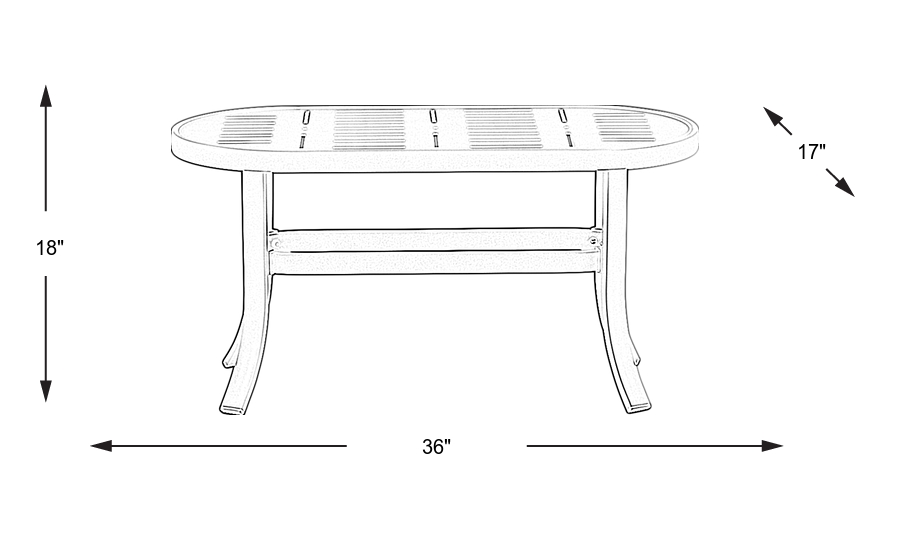 Dimension Image. Please refer to the Dimension Tab on this page for dimension details.
