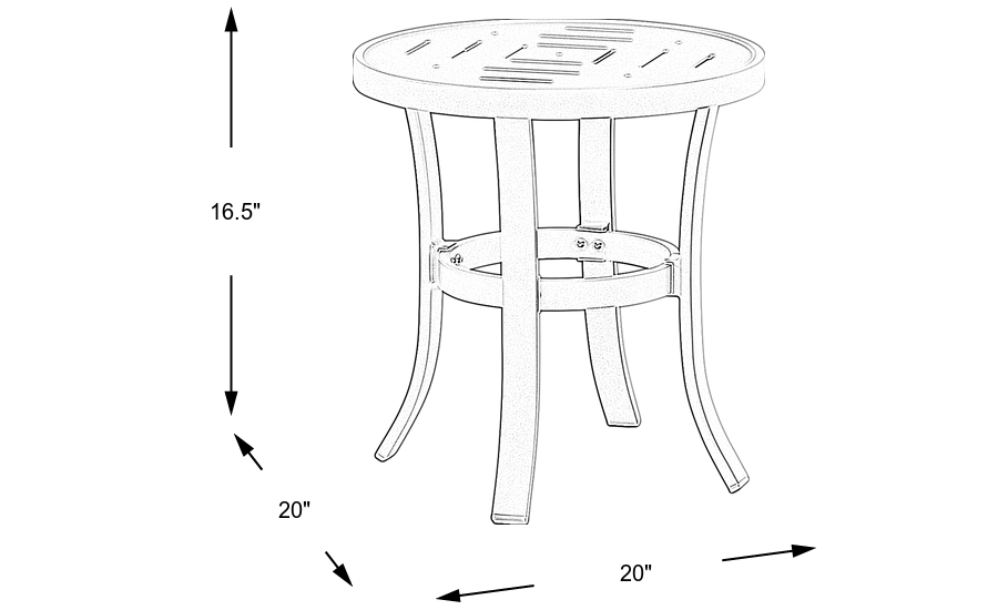 Dimension Image. Please refer to the Dimension Tab on this page for dimension details.