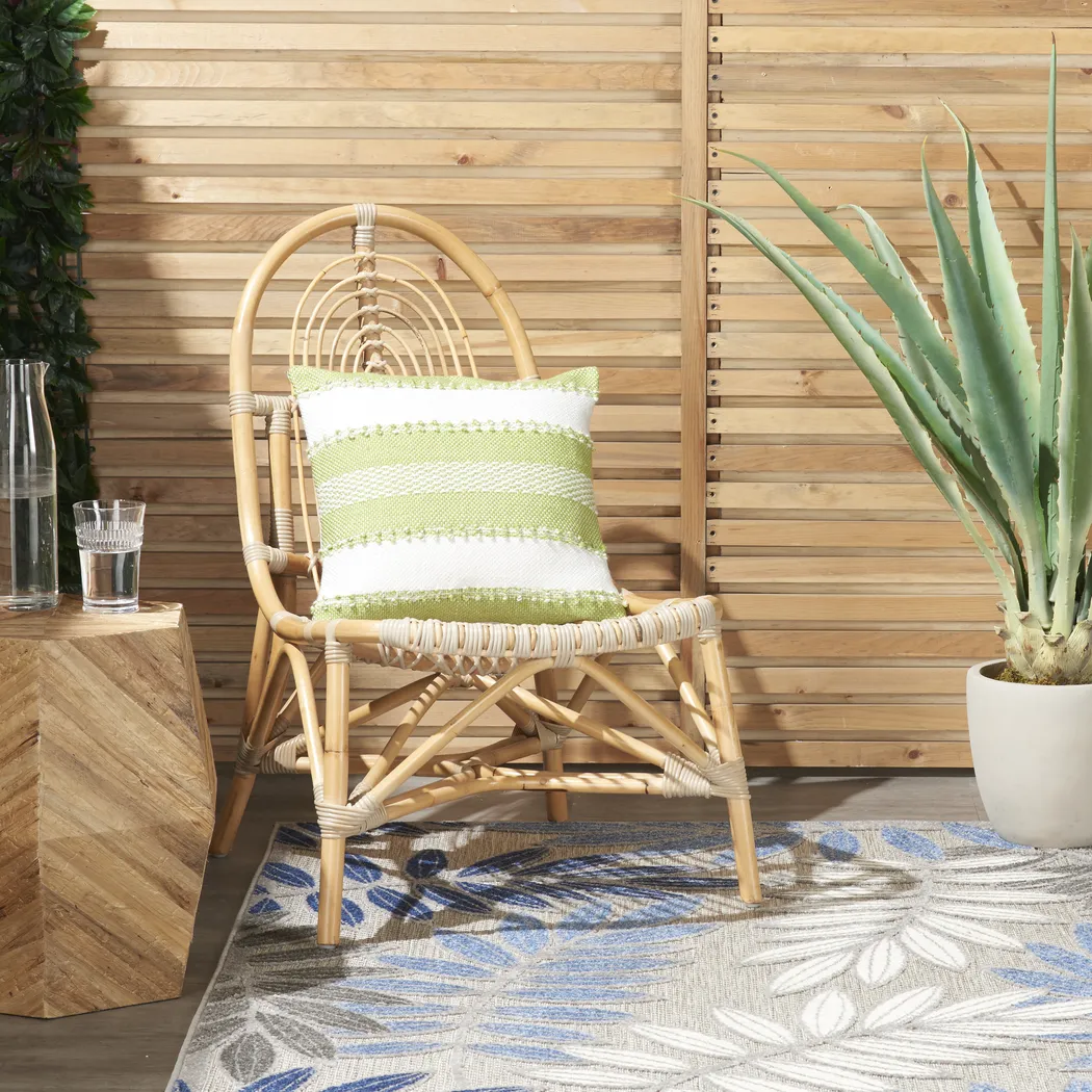 Windybay Green Indoor/Outdoor Accent Pillow - Thumbnail - Image 3