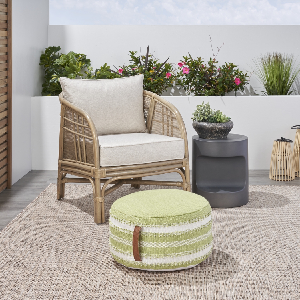 Windybay Green Indoor/Outdoor Pouf - Thumbnail - Image 3