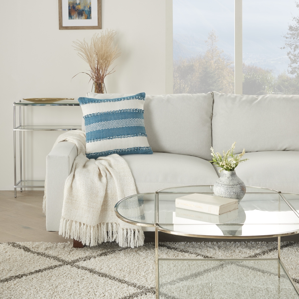 Windybay Turquoise Indoor/Outdoor Accent Pillow - Thumbnail - Image 2