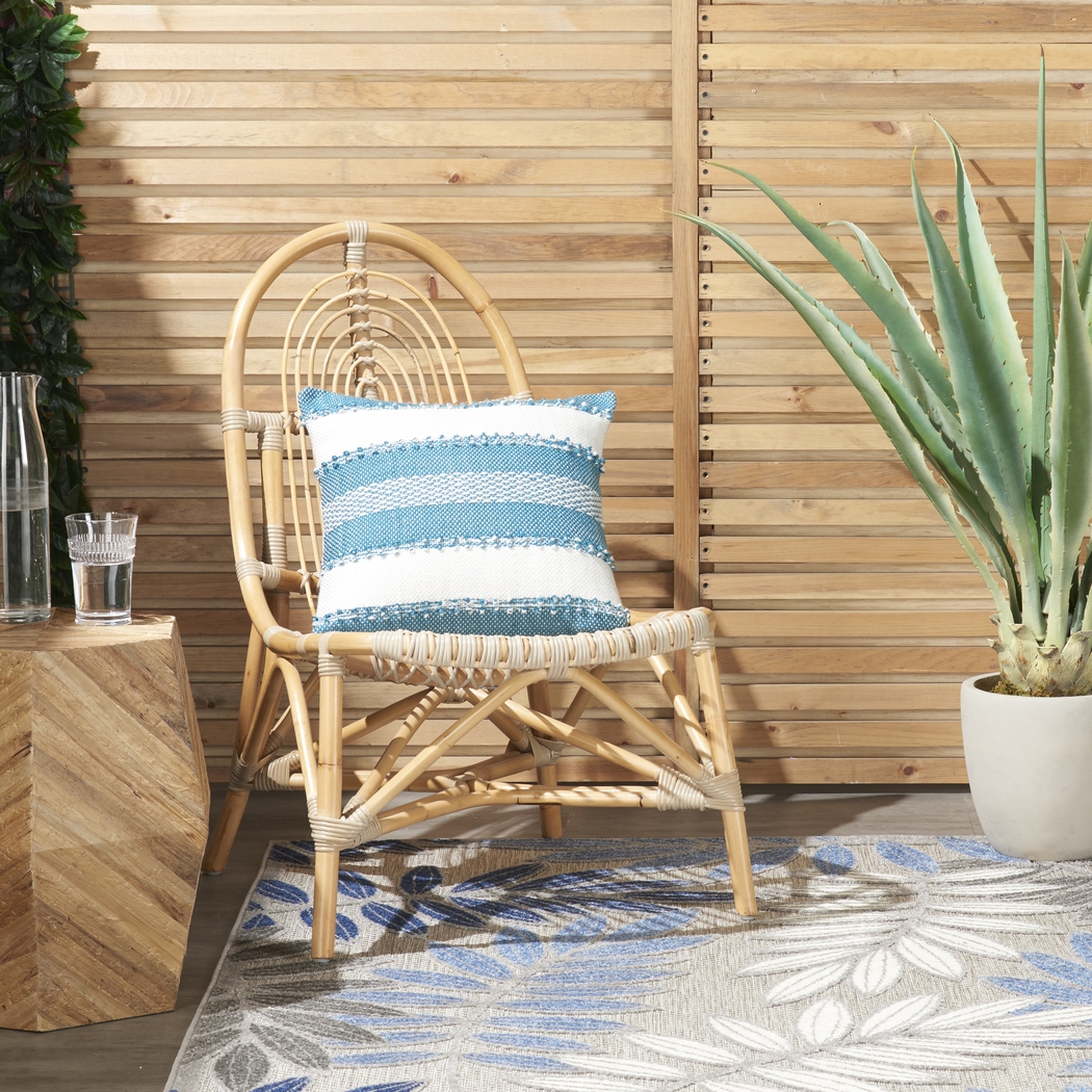 Windybay Turquoise Indoor/Outdoor Accent Pillow - Thumbnail - Image 3