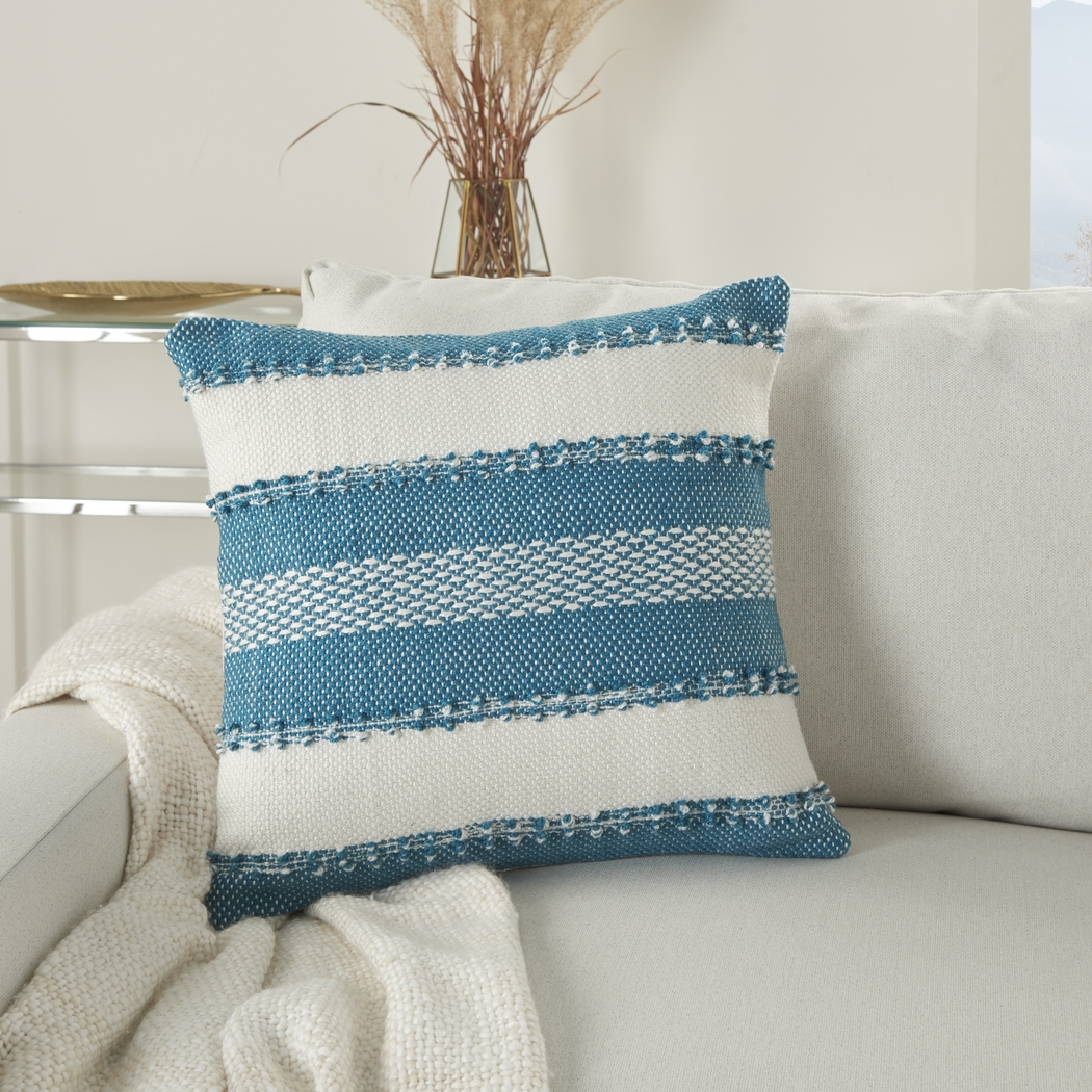 Windybay Turquoise Indoor/Outdoor Accent Pillow - Thumbnail - Image 4