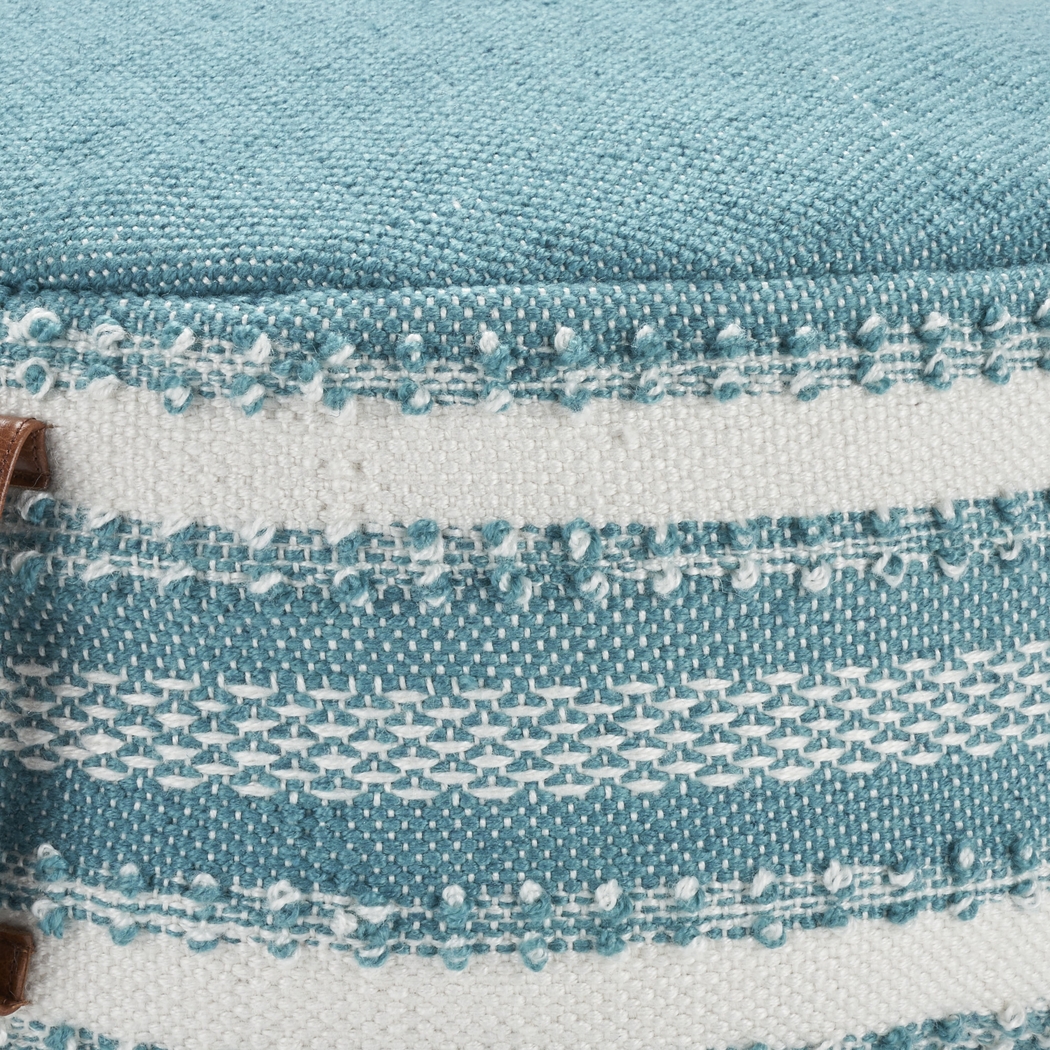 Windybay Turquoise Indoor/Outdoor Pouf - Thumbnail - Image 5