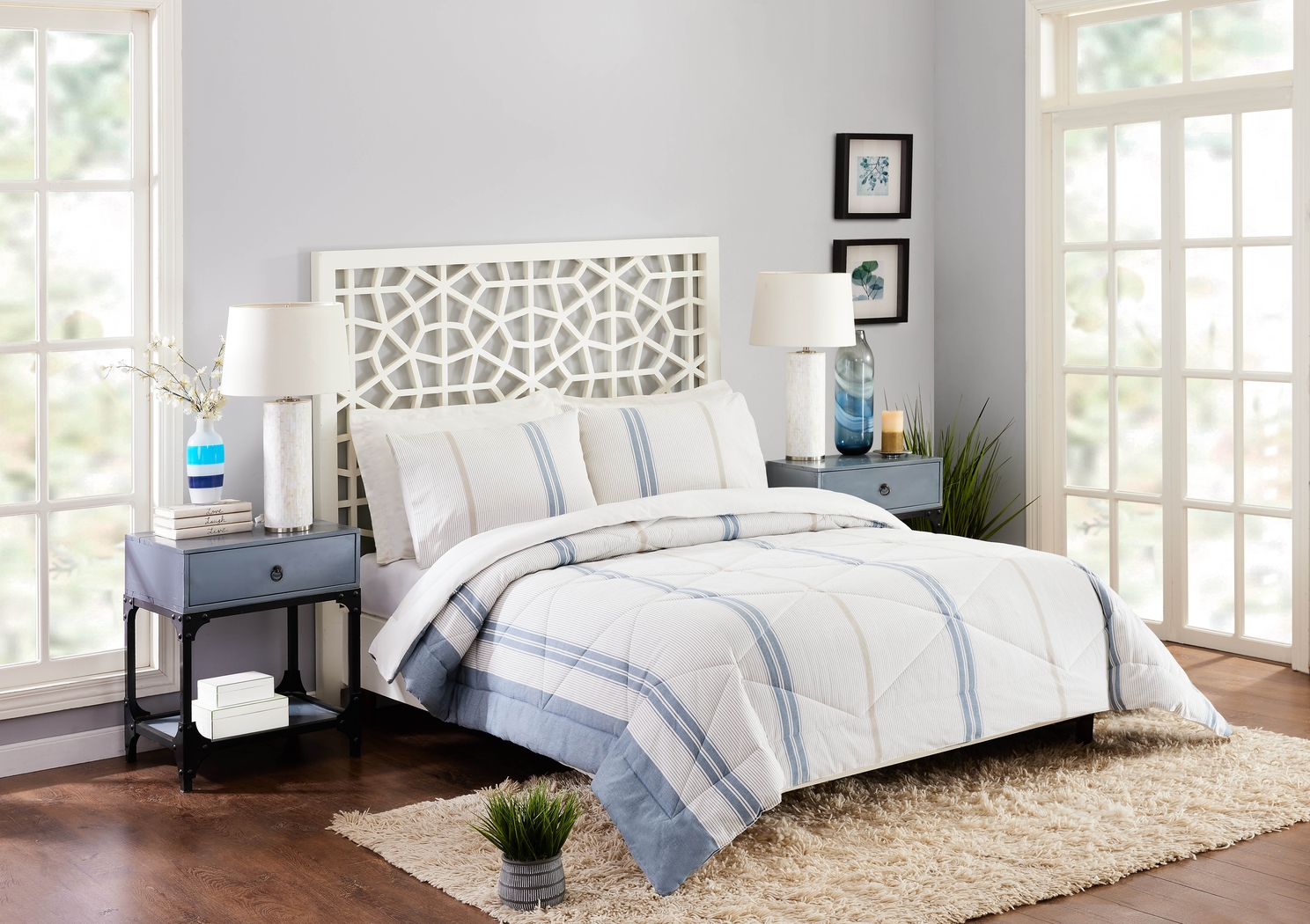 Windypine Cream Full/Queen 3 Pc Comforter Set - Thumbnail - Image 2