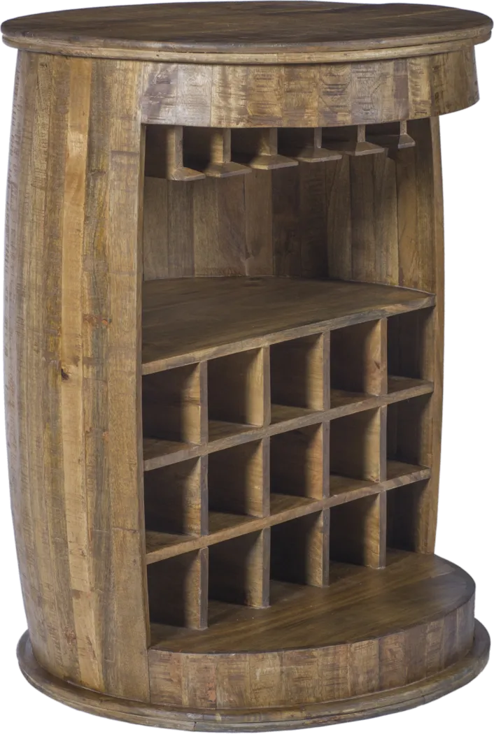Wine Barrel Brown Wine Server - Thumbnail - Image 2