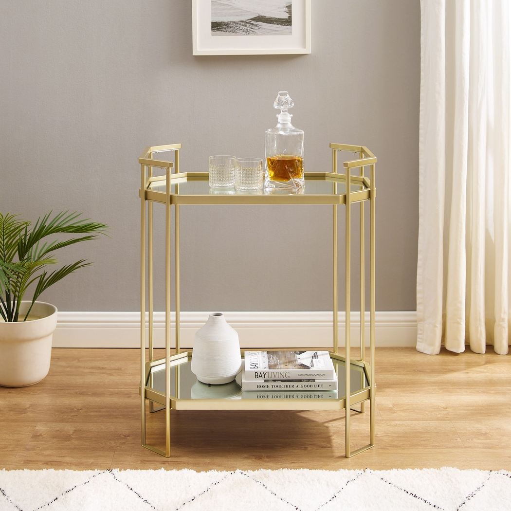 Winecup Gold Accent Table - Thumbnail - Image 3
