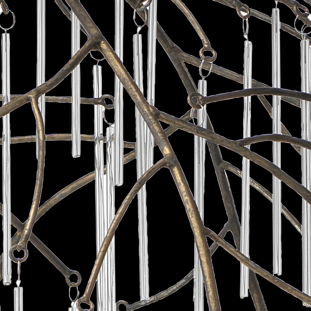 Winey Circle Brass Pendant - Thumbnail - Image 3