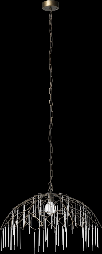 Winey Circle Brass Pendant - Thumbnail - Image 1