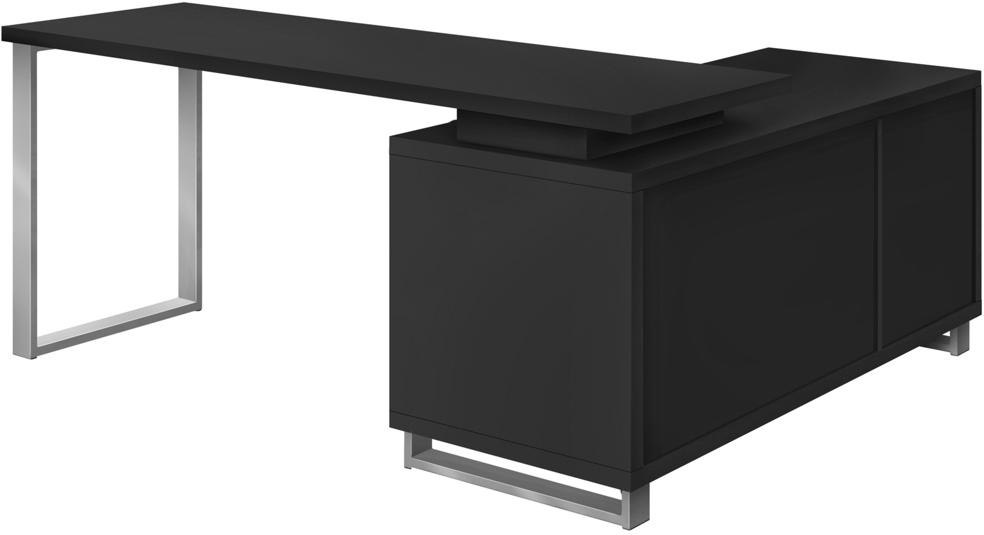 Winfair Black Desk - Thumbnail - Image 2
