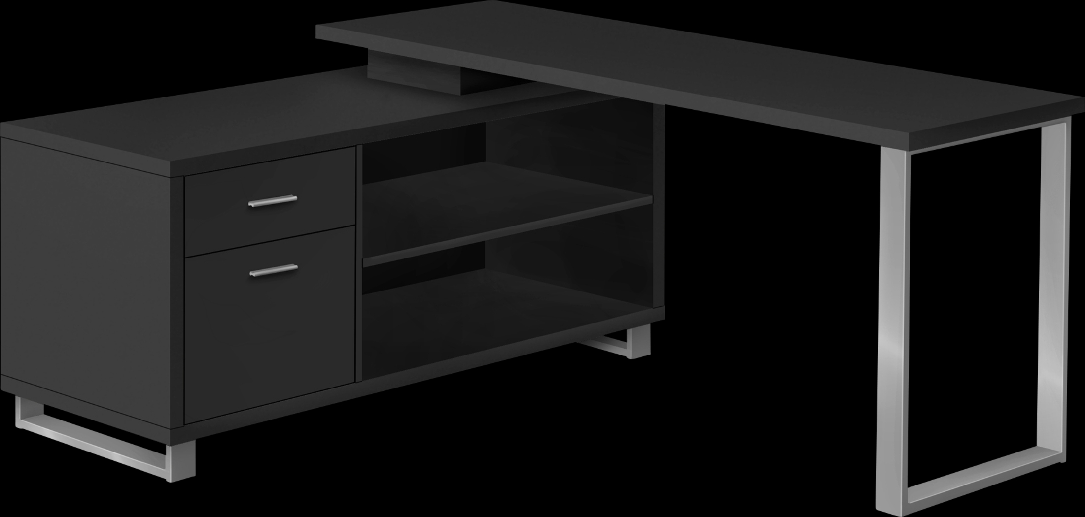 Winfair Black Desk - Thumbnail - Image 1