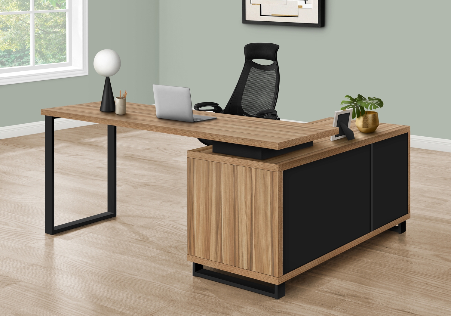 Winfair Brown Desk - Thumbnail - Image 3
