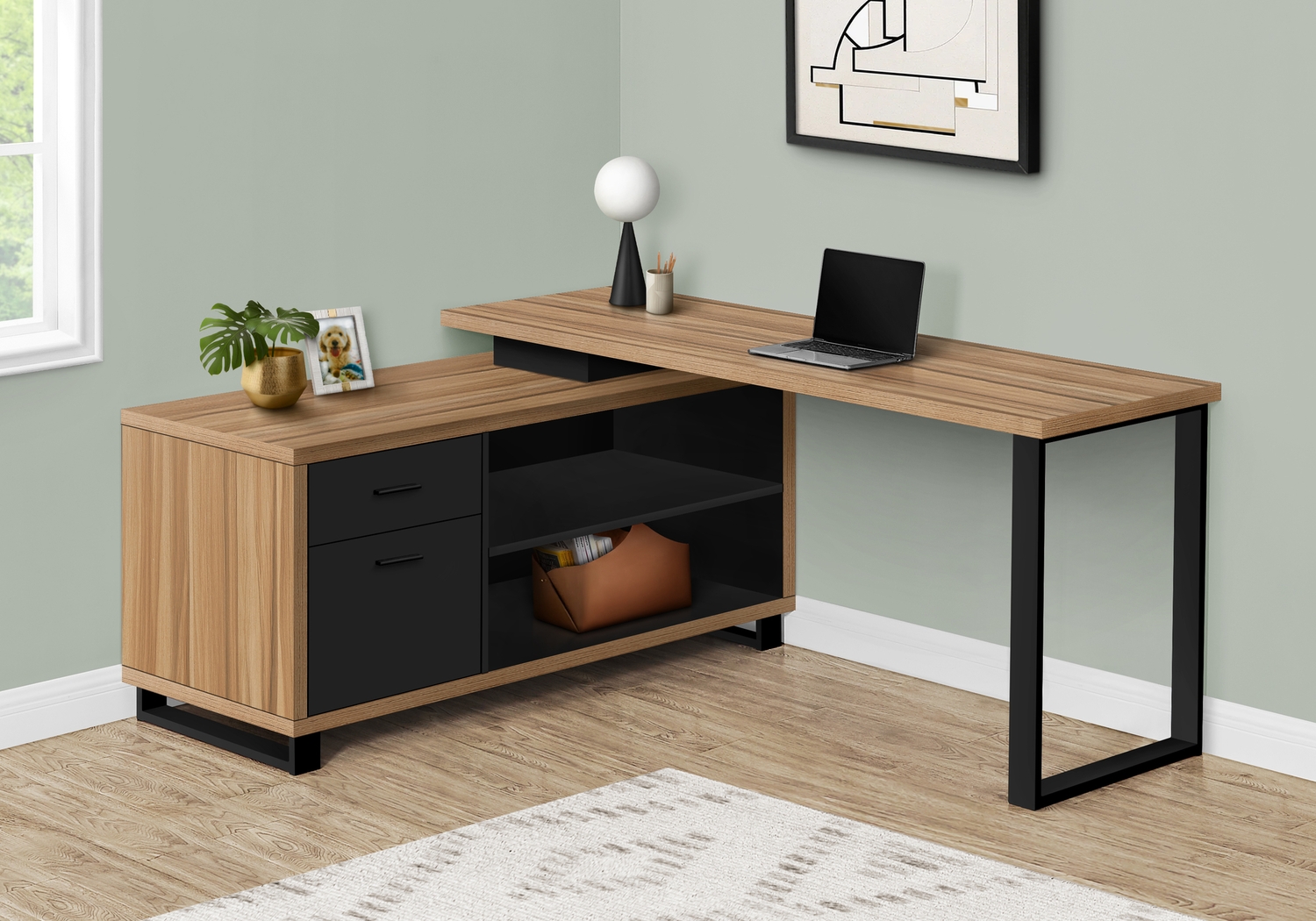 Winfair Brown Desk - Thumbnail - Image 4