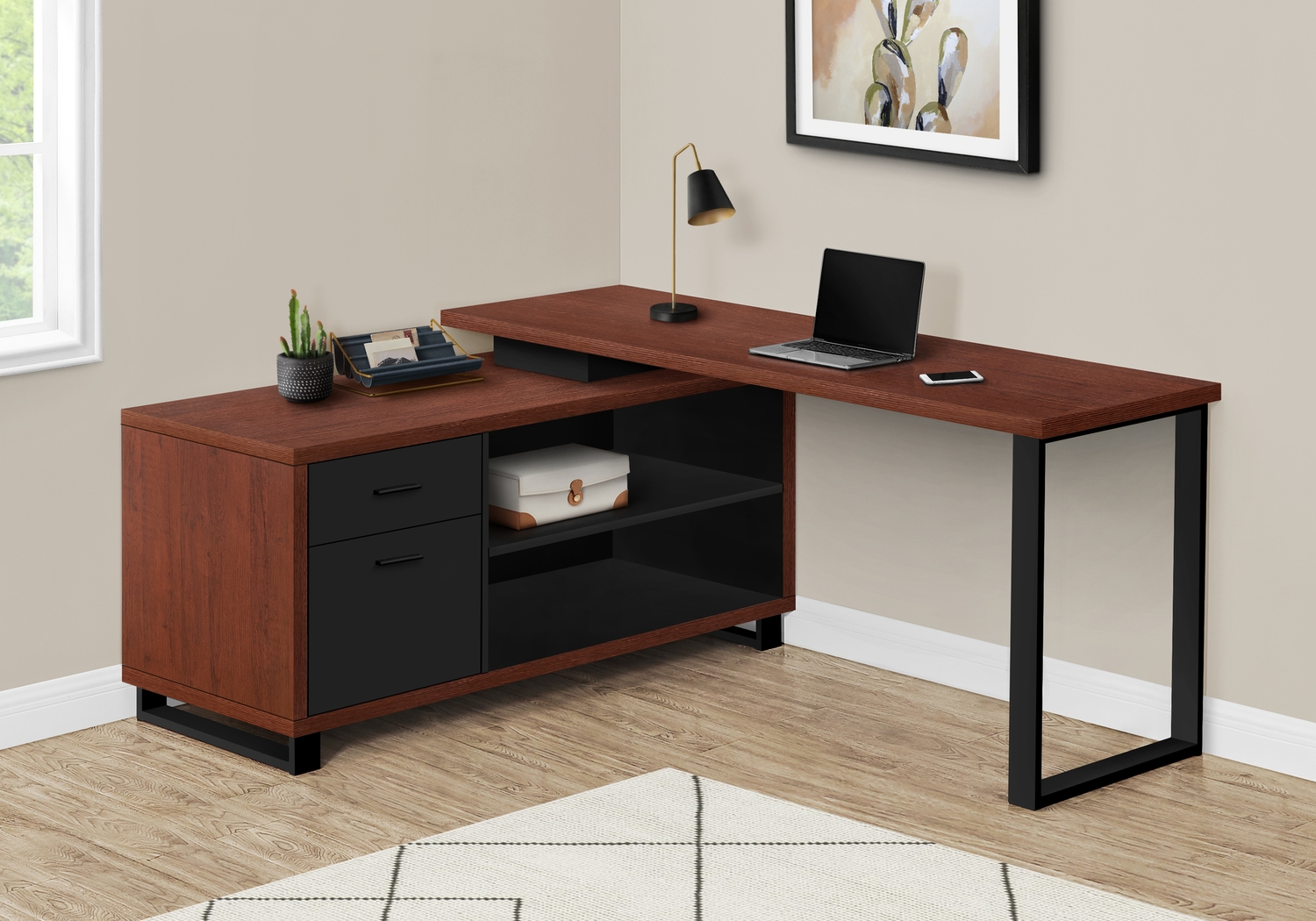 Winfair Cherry Desk - Thumbnail - Image 4