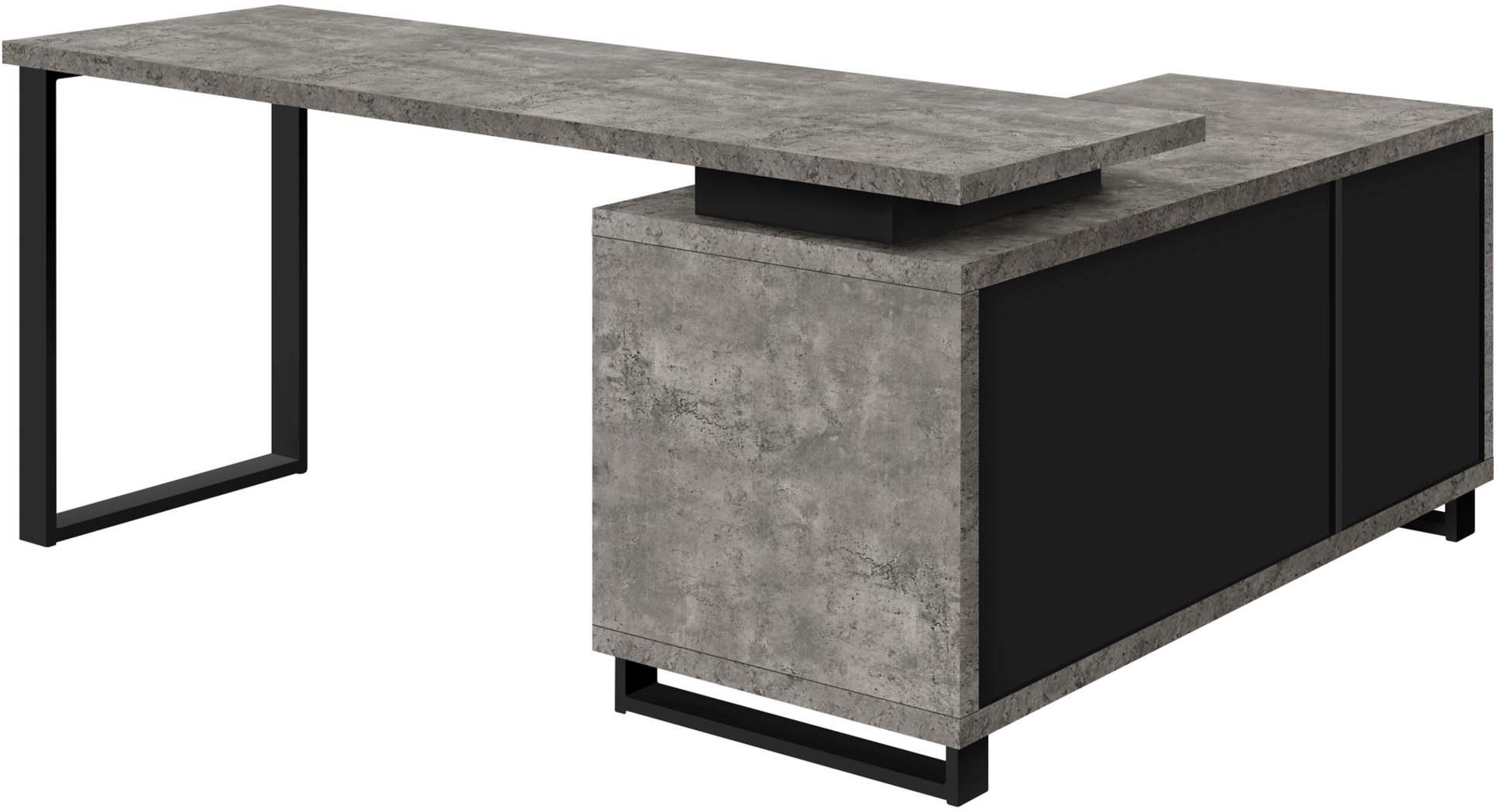 Winfair Gray Desk - Thumbnail - Image 2
