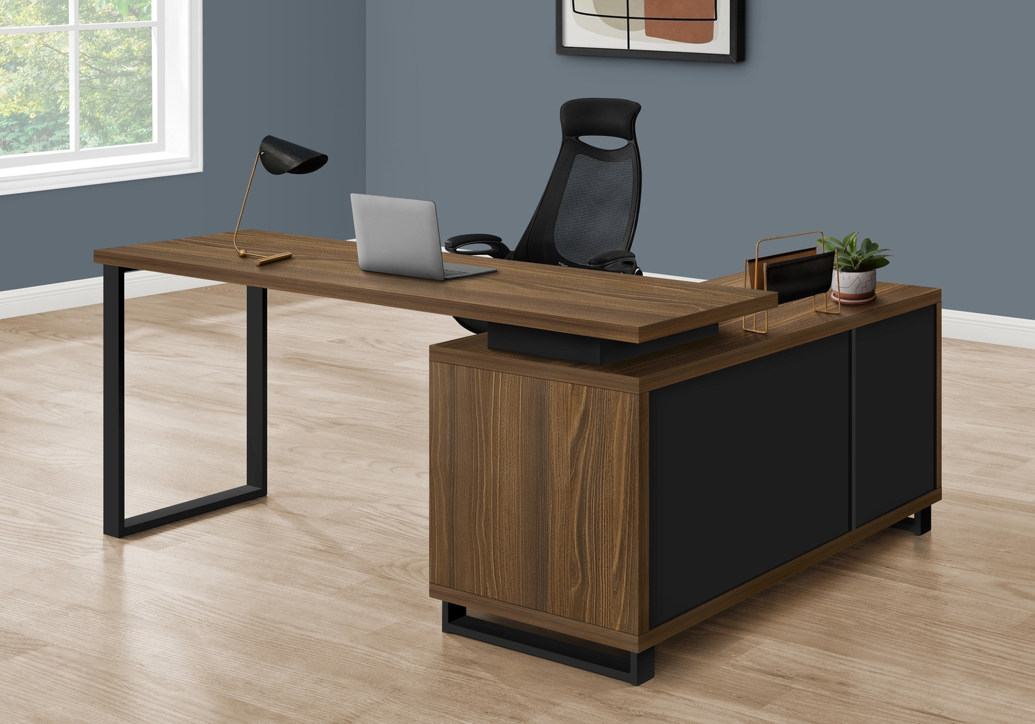 Winfair Walnut Desk - Thumbnail - Image 9