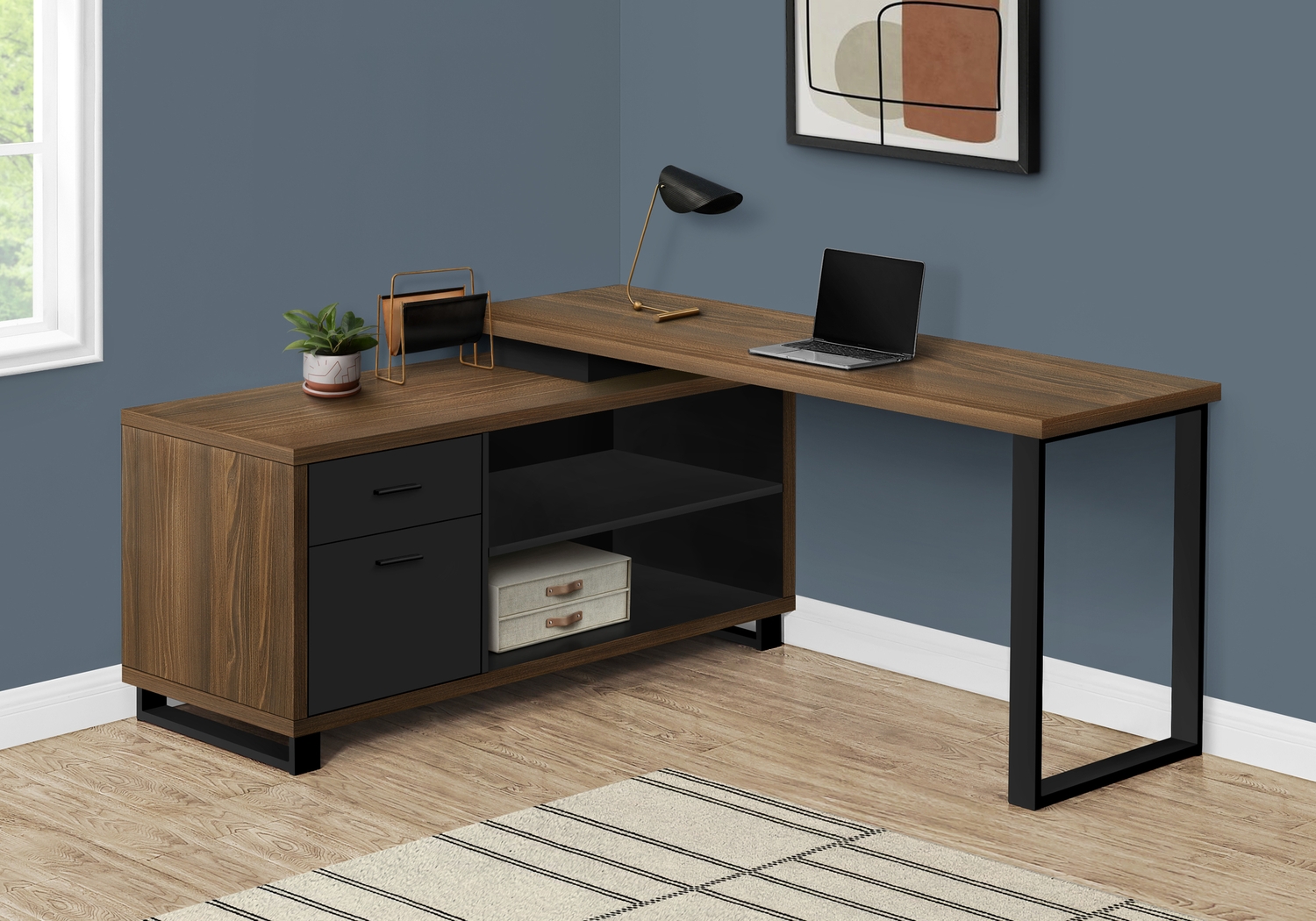 Winfair Walnut Desk - Thumbnail - Image 10