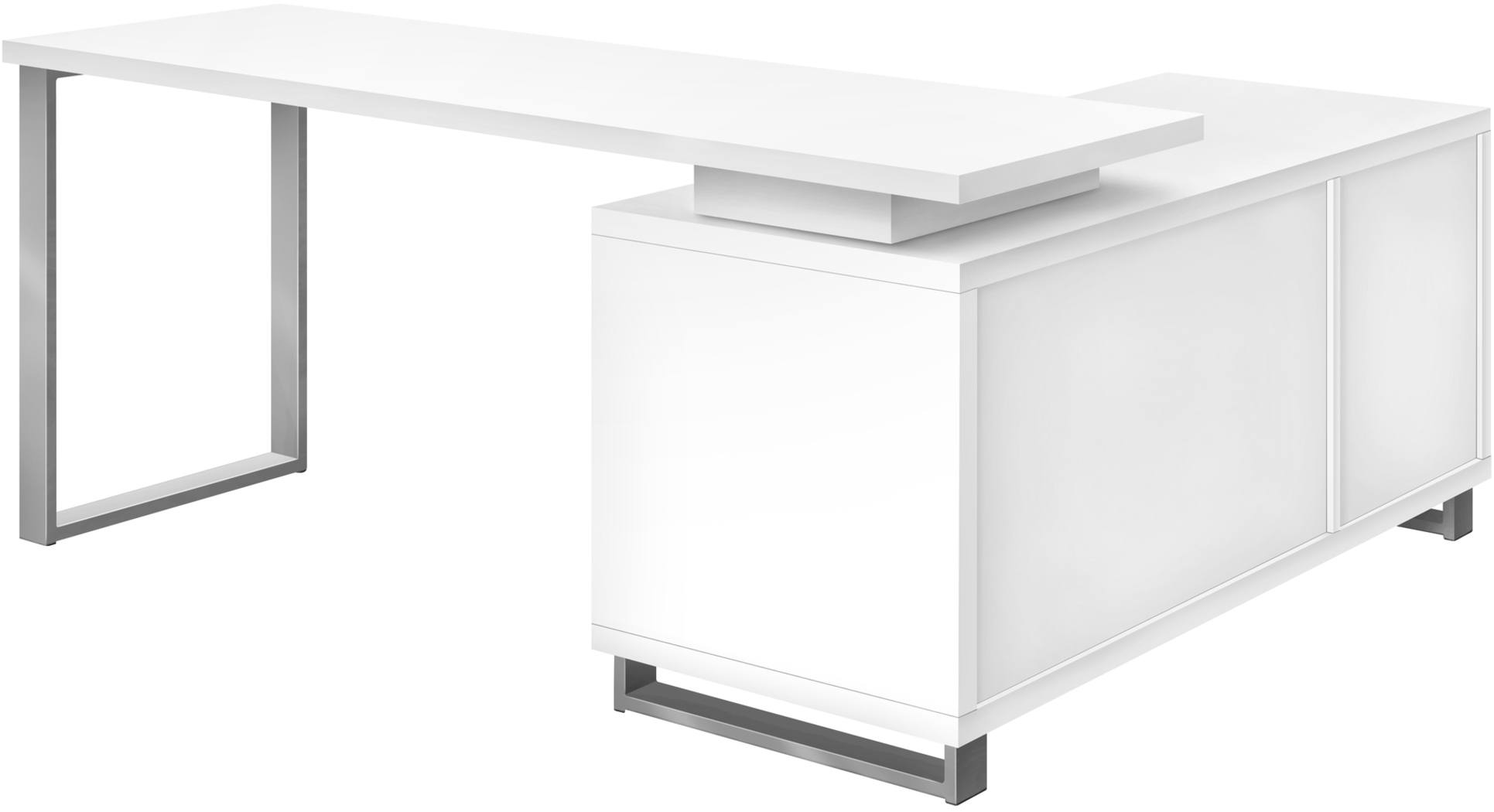 Winfair White Desk - Thumbnail - Image 2