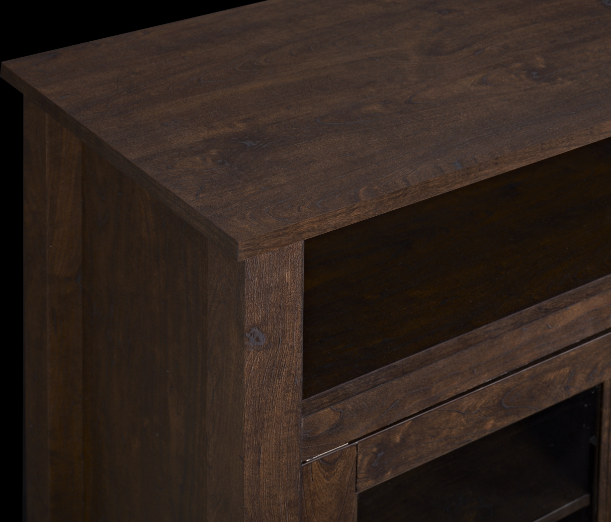 Winfield Trace Brown 58 in. Console with Electric Fireplace - Thumbnail - Image 4