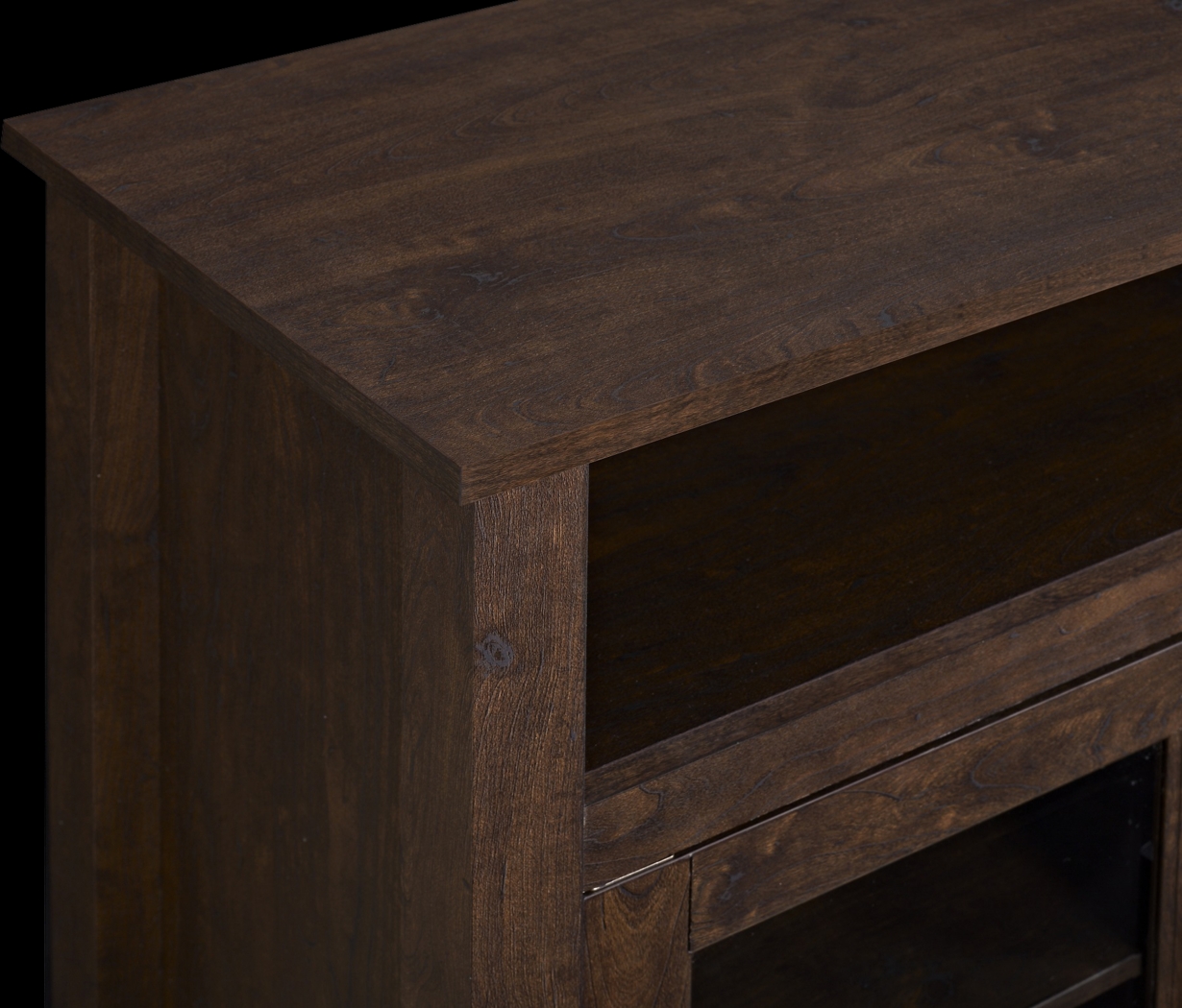 Winfield Trace Brown 58 in. Console with Electric Fireplace - Thumbnail - Image 5