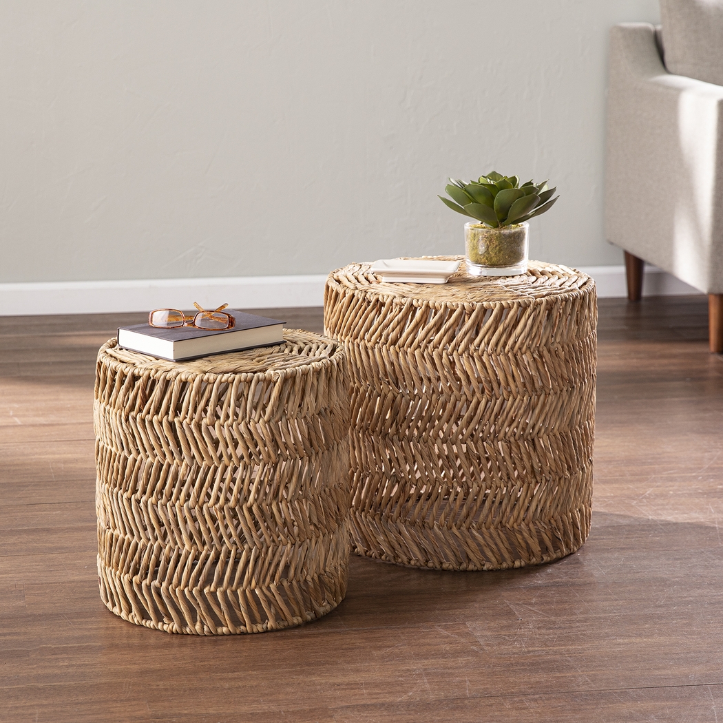 Winfred Natural Nesting Tables, Set of 2 - Thumbnail - Image 3