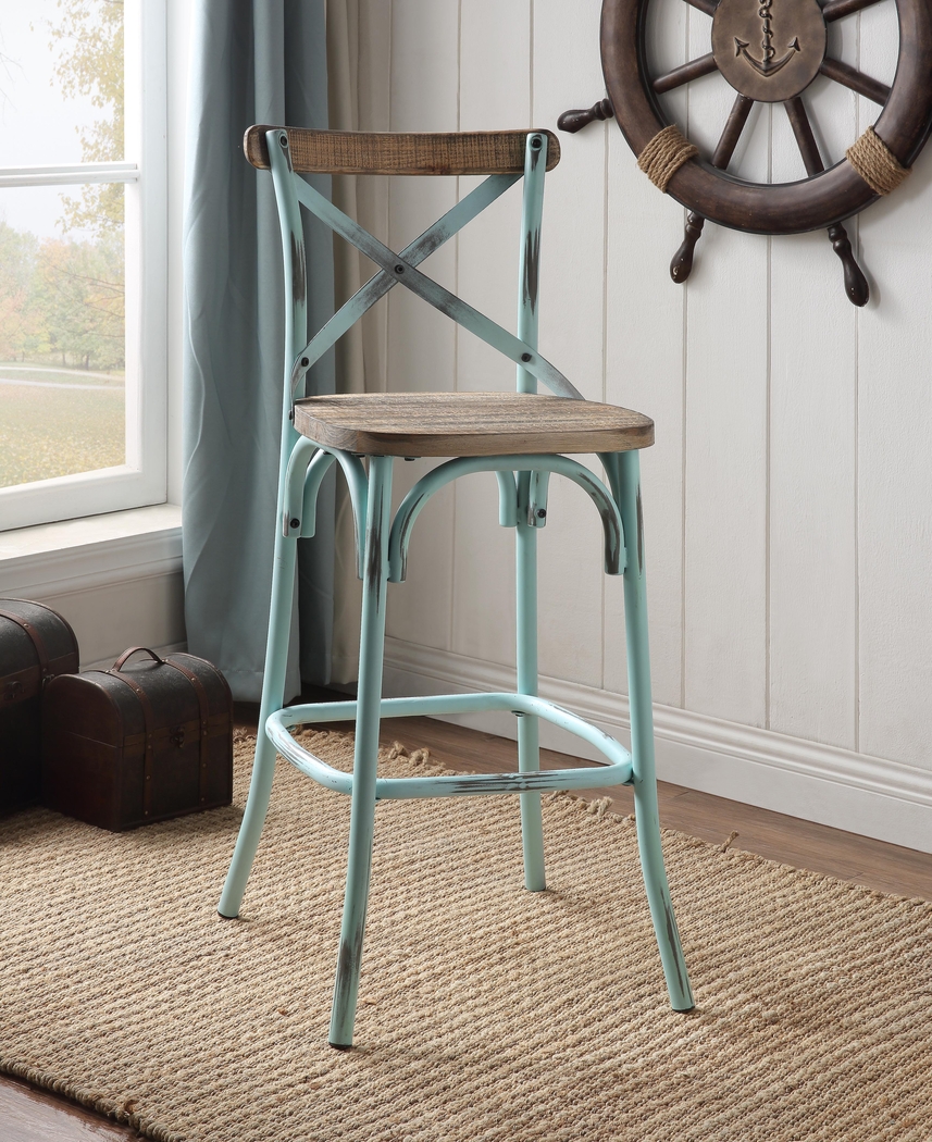 Winhall Sky Blue Barstool - Thumbnail - Image 2