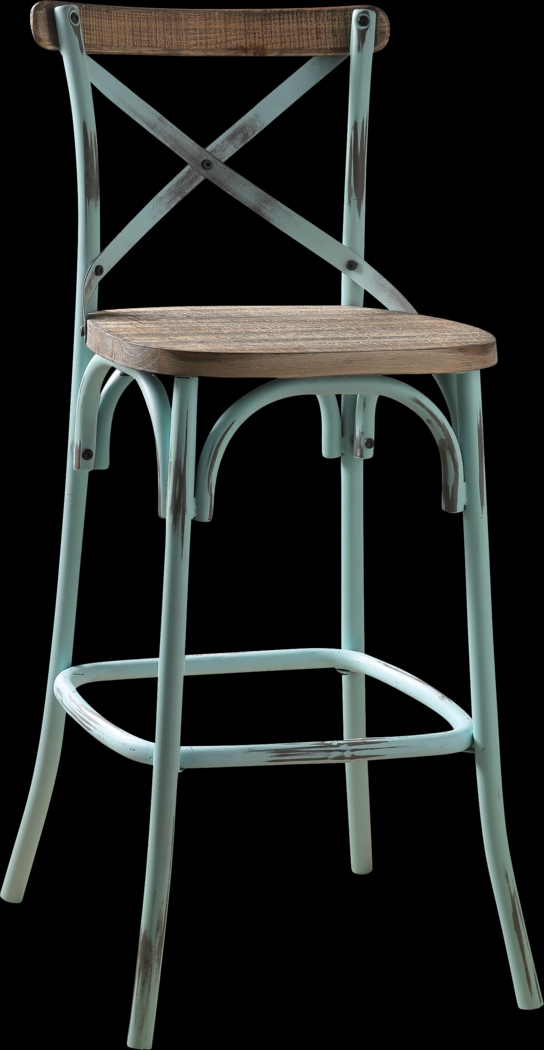 Winhall Sky Blue Barstool - Thumbnail - Image 1