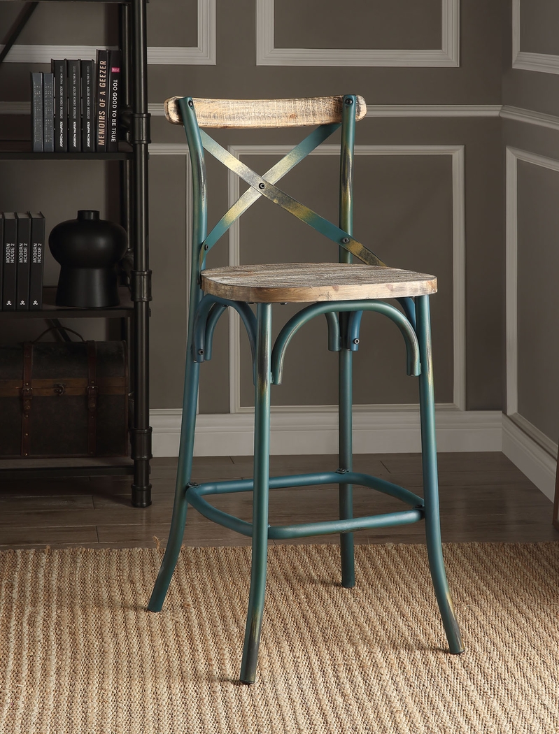 Winhall Turquoise Barstool - Thumbnail - Image 2