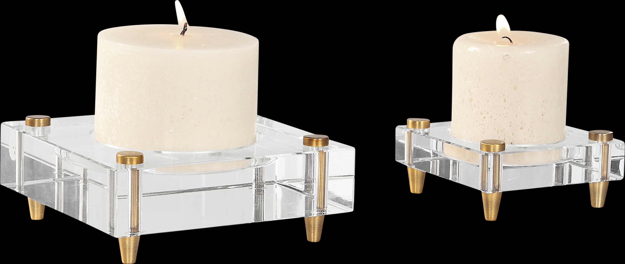 Winnemac Gold Candle Holder, Set of 2 - Thumbnail - Image 1