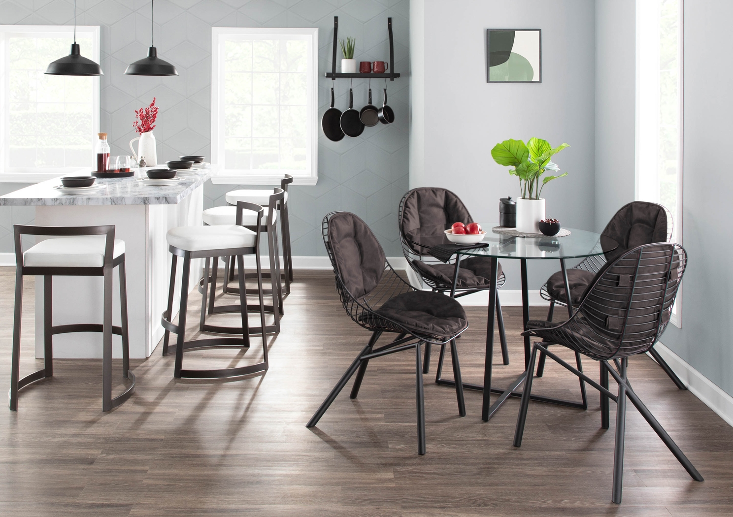 Winnifred Espresso Side Chair, Set of 2 - Thumbnail - Image 9