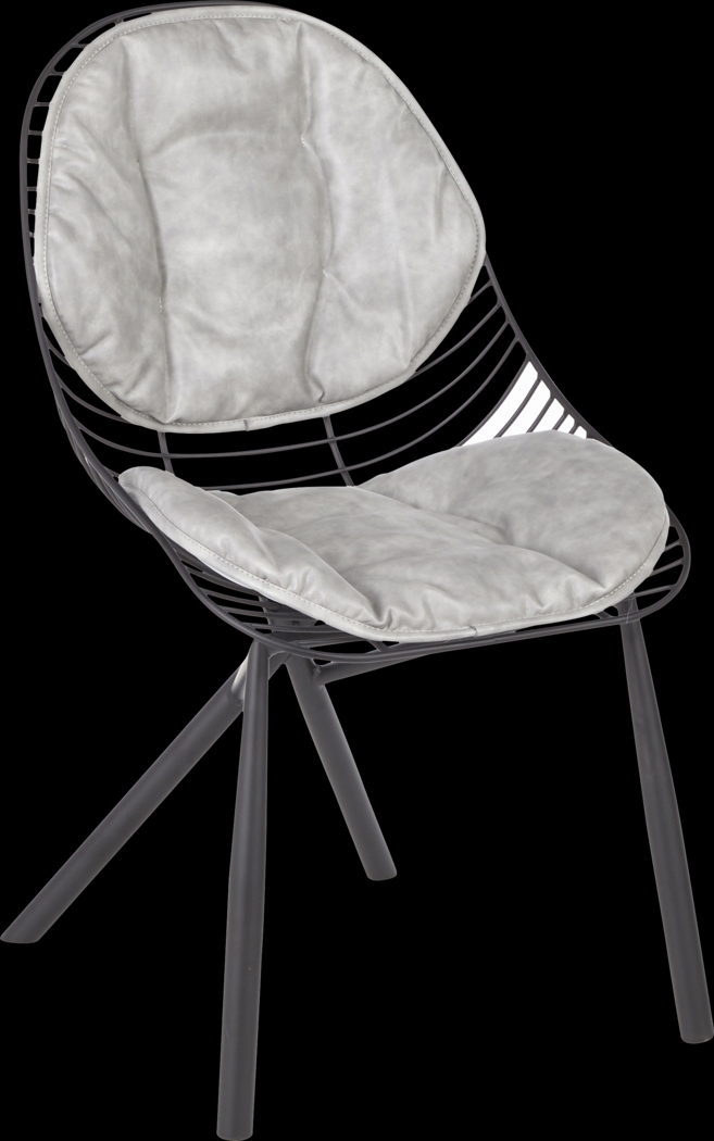 Winnifred Gray Side Chair, Set of 2 - Thumbnail - Image 2