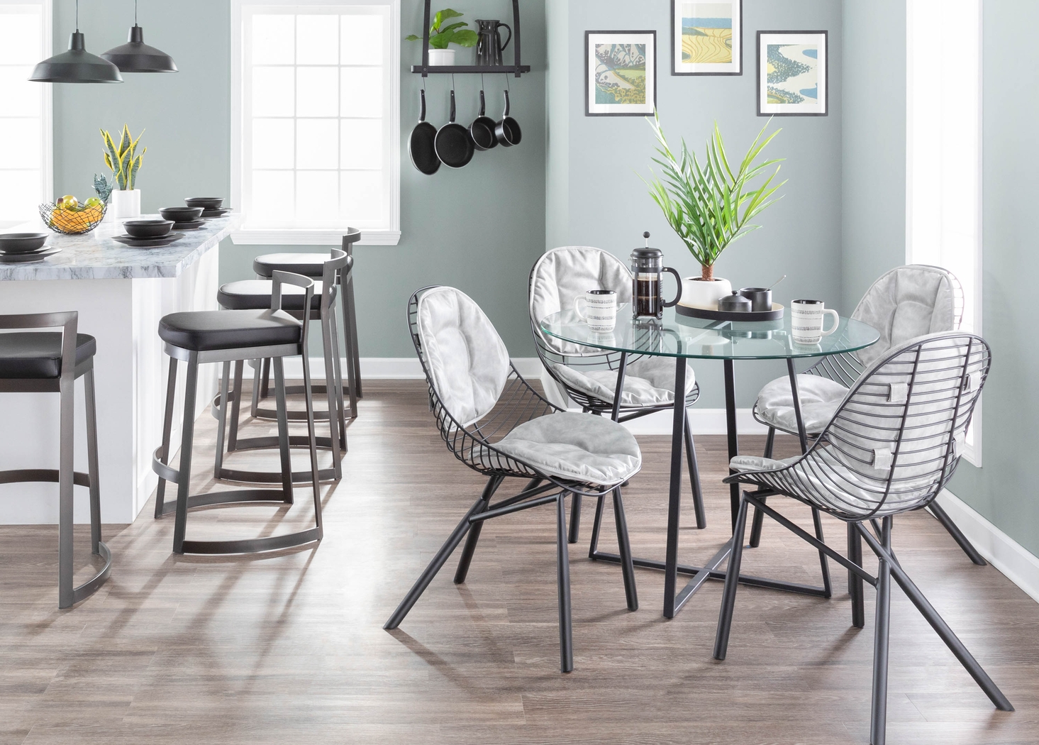 Winnifred Gray Side Chair, Set of 2 - Thumbnail - Image 9