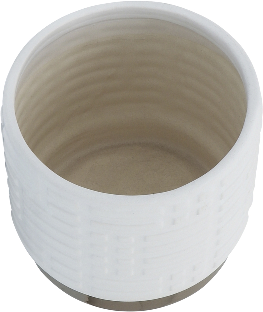 Winoca II White Planter, Set of 2 - Thumbnail - Image 4