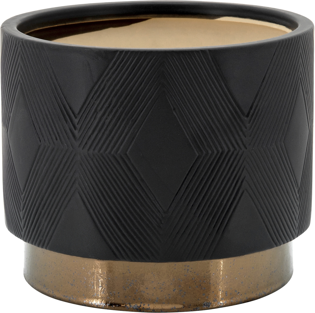 Winoca III Black Planter, Set of 2 - Thumbnail - Image 3