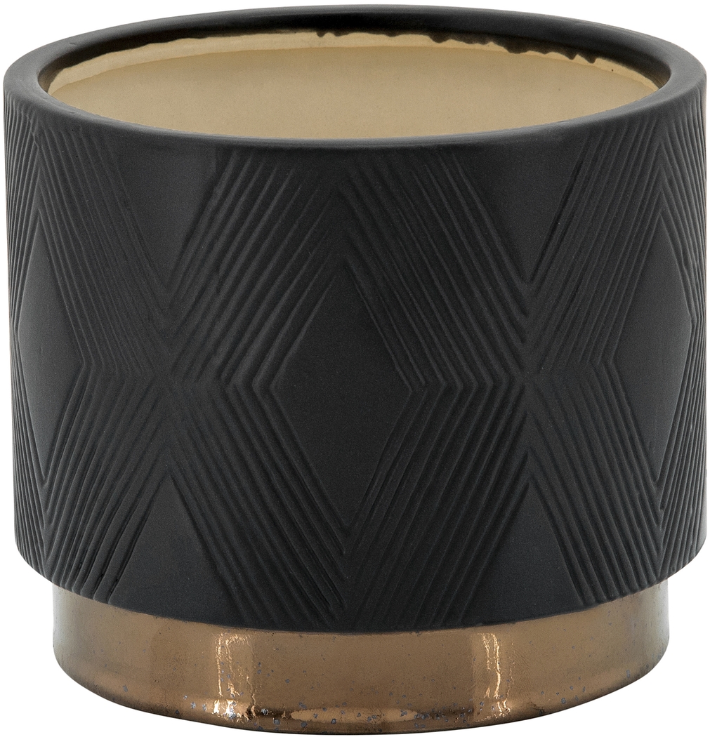 Winoca III Black Planter, Set of 2 - Thumbnail - Image 4