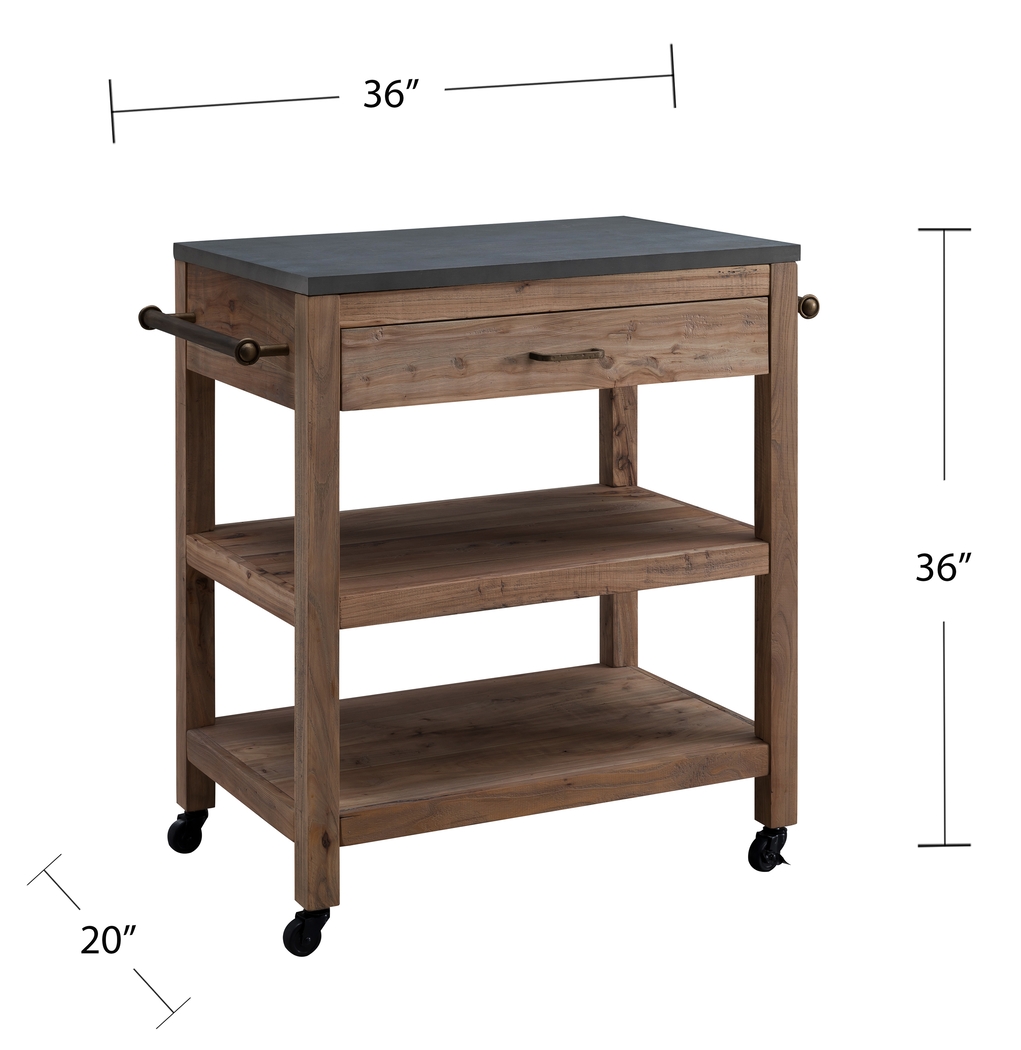 Winola Natural Kitchen Island - Thumbnail - Image 7