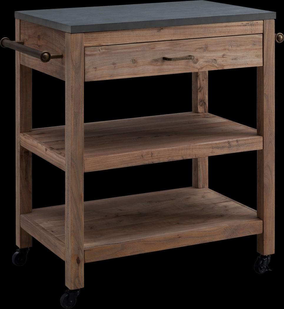Winola Natural Kitchen Island - Thumbnail - Image 1