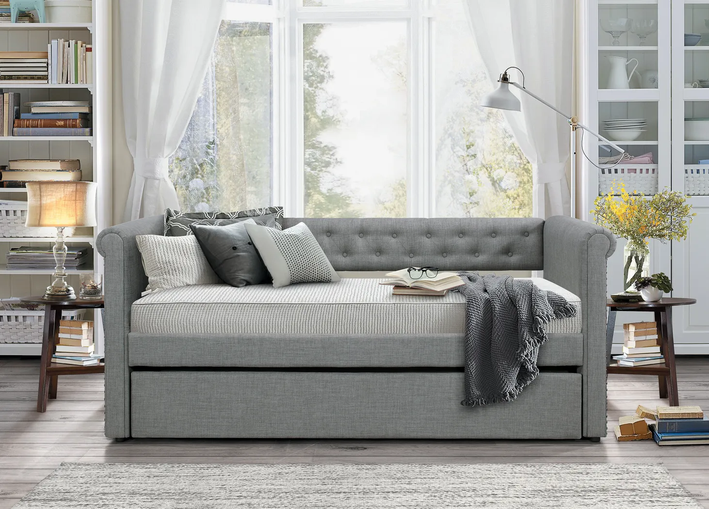 Winona Way Gray Daybed with Trundle - Thumbnail - Image 3