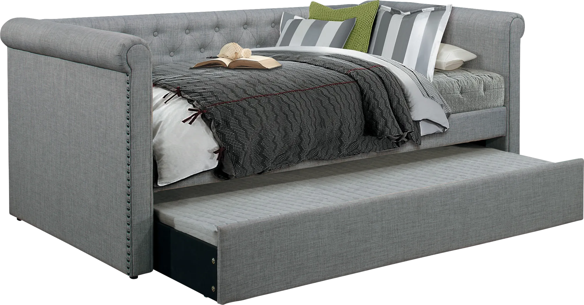 Winona Way Gray Daybed with Trundle - Thumbnail - Image 1