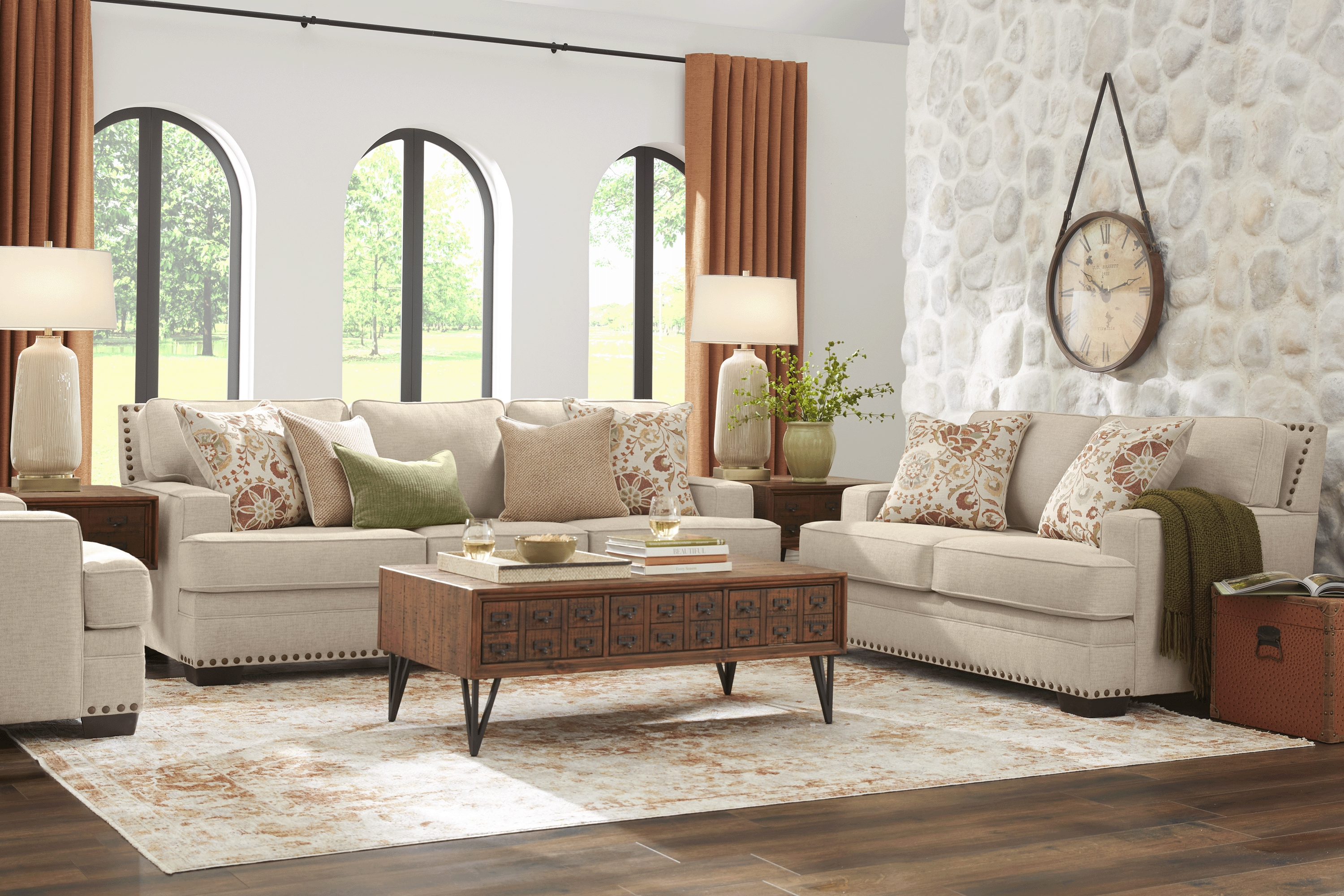 Winsborough Beige 2 Pc Living Room - Thumbnail - Image 1