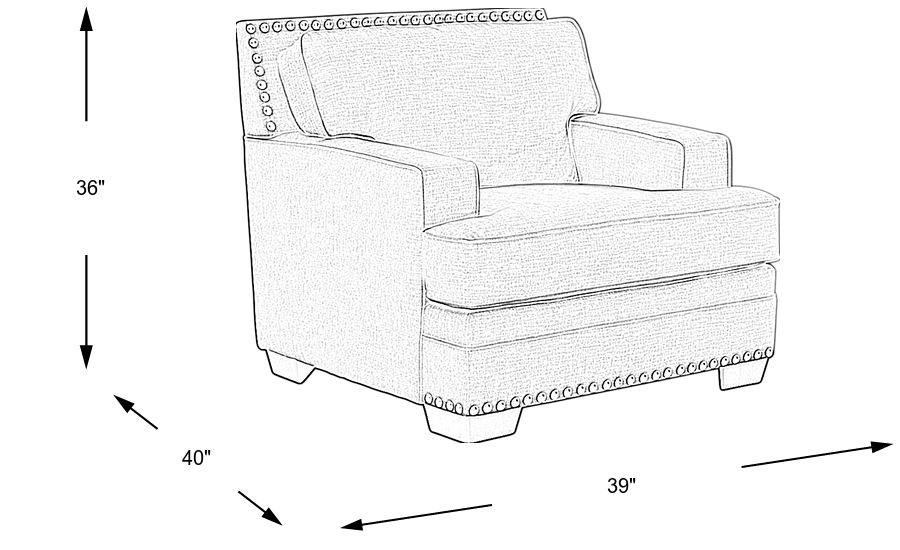 Dimension Image. Please refer to the Dimension Tab on this page for dimension details.
