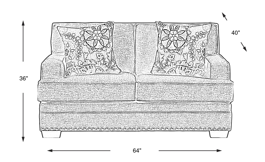 Dimension Image. Please refer to the Dimension Tab on this page for dimension details.